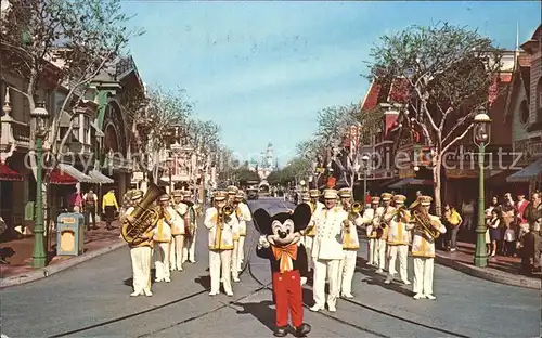 Disneyland California Mickey Mouse Disneyland Band Parade Trompeten Horn  Kat. Anaheim