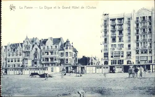 La Panne La Digue et Grand Hotel de l Ocean Kat. 