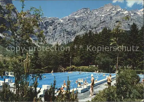 Leukerbad Thermalschwimmbad Kat. Loeche les Bains