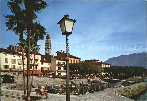 Ascona TI Dorfpartie am See / Ascona /Bz. Locarno