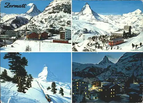 Zermatt VS Gornergrat mit Matterhorn Bergbahn Kat. Zermatt