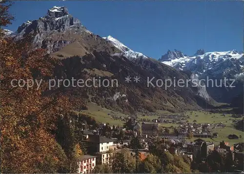 Engelberg OW Totalansicht Panorama Kat. Engelberg