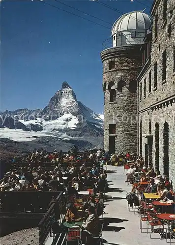 Zermatt VS Hotel Gornergrat Kulm mit Matterhorn Kat. Zermatt