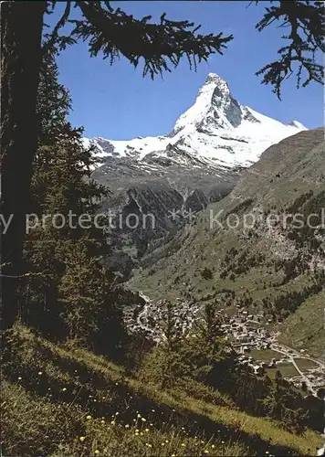 Zermatt VS Tufternalp mit Matterhorn Kat. Zermatt