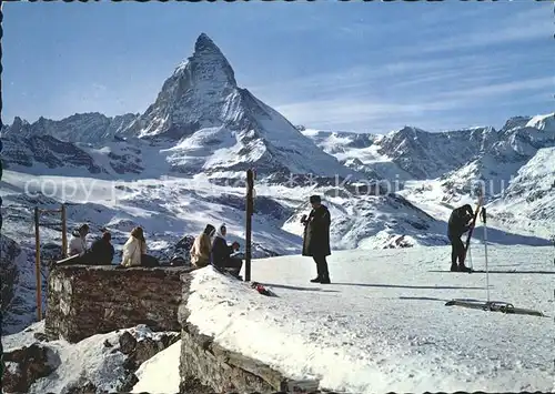 Zermatt VS Gornergrat mit Matterhorn Kat. Zermatt