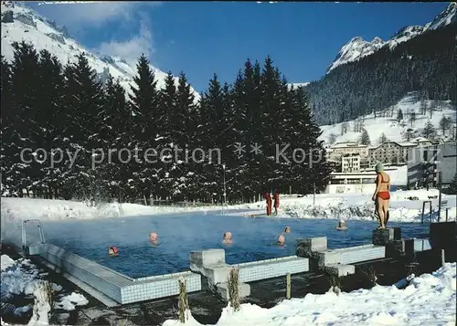 Leukerbad Thermal Schwimmbad Kat. Loeche les Bains