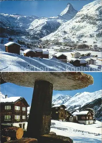 Zermatt VS mit Matterhorn Zumsee mit Mischabelkette Kat. Zermatt