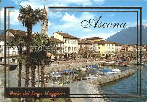 Ascona TI Partie am Bootshafen / Ascona /Bz. Locarno