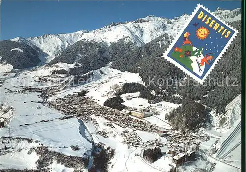 Disentis GR Totalansicht Kat. Disentis