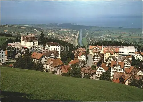 Walzenhausen AR mit Rheineck Altenrhein und Bodensee Kat. Walzenhausen