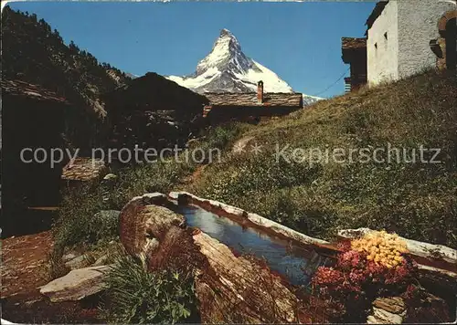 Zermatt VS mit Findelen und Matterhorn Kat. Zermatt