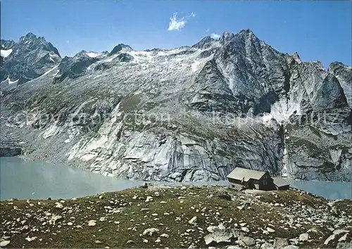 Bregaglia Capanna da l Albigna con Piz Cacciabella Kat. Bergell