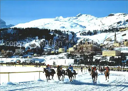 St Moritz GR Pferderennen im Schnee Kat. St Moritz
