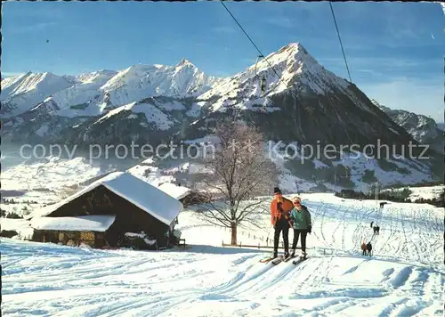 Faltschen Neuer Skilift mit dem Niesen / Reichenbach Kandertal /Bz. Frutigen