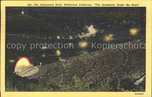 Hollywood California Bowl Freilichttheater Kat. Los Angeles United States