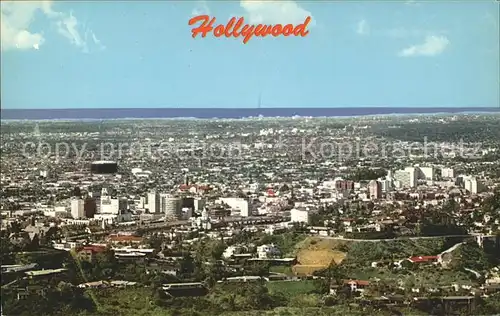 Hollywood California Fliegeraufnahme Movie Capital Kat. Los Angeles United States