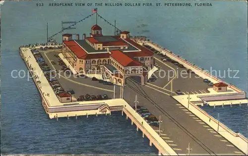 St Petersburg Florida Fliegeraufnahme Million Dollar Pier Kat. 