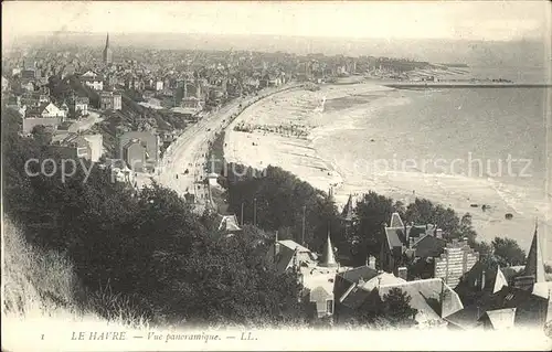 Le Havre Vue panoramique Plage Kat. Le Havre