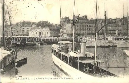 Le Havre Bassin du Commerce et de l Arsenal Bateau Kat. Le Havre