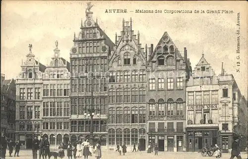 Anvers Antwerpen Maisons des Corporations de la Grande Place Kat. 