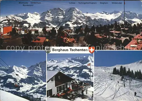 Adelboden Berghaus Tschenten Skigebiet Schwandfeld Tschenten Kat. Adelboden