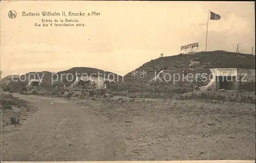 Knocke sur Mer Batterie Wilhelm II Serie Sites de la Guerre 1. Weltkrieg Kat. 