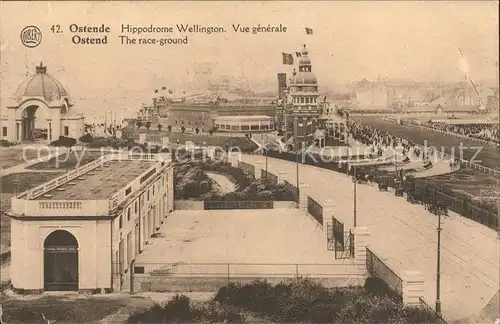 Ostende Flandre Hippodrome Wellington Pferderennbahn Kat. 