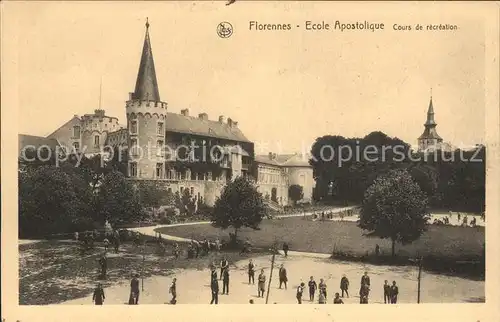 Florennes Ecole Apostolique Cour de recreation Kat. 