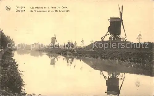 Bruges Flandre Les Moulins de la Porte Sainte Croix Kat. 