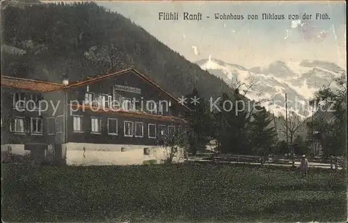 Fluehli Ranft Wohnhaus von Niklaus von der Flueh Litho / Sachseln OW /Bz. Obwalden