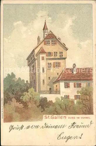 St Gallen Kanton Burg im Vonwil Kat. St Gallen