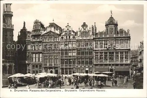 Bruxelles Bruessel Maisons des Corporations Marche Kat. 