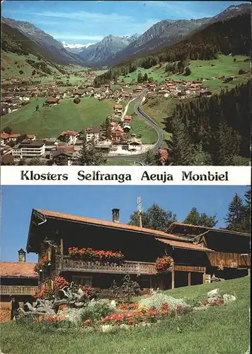 Klosters GR mit Selfranga Aeuja Monbiel im Silvrettagebiet Kat. Klosters