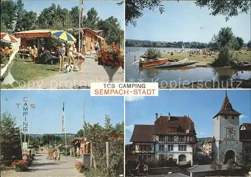 Sempach LU TCS Camping Sempachersee Dorfpartie Kat. Sempach