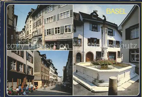 Basel BS Altstadtpartien Gemsbergbrunnen Kat. Basel