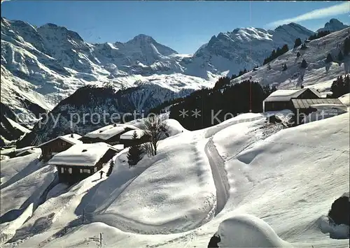 Muerren BE Gross Breit Tschingel und Gspaltenhorn Kat. Muerren