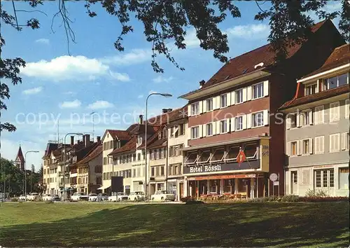Zug ZG Hotel Roessli Strassenpartie Kat. Zug