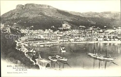 Monaco La Condamine et le Port Bateau Kat. Monaco