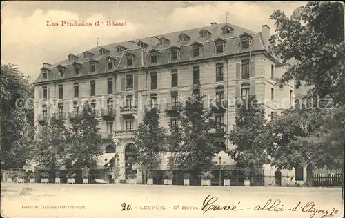 Luchon Haute Garonne Hotel du Casino 1er Serie Les Pyrenees Kat. Bagneres de Luchon