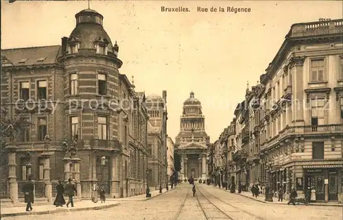 Bruxelles Bruessel Rue de la regence Kat. 