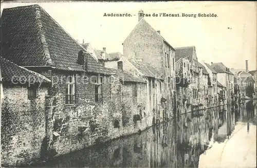 Audenarde Bras de l Escaut Bourg Schelde Kat. 