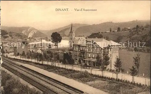 Dinant Wallonie Vue d Anseremme Chemin de Fer Kat. Dinant