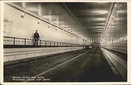 Anvers Antwerpen Tunnel pour autos Kat. 