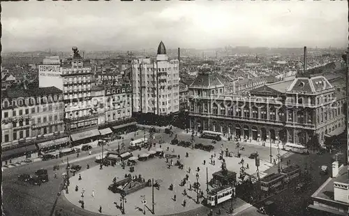 Bruxelles Bruessel Place Rogier et Gare du Nord Kat. 