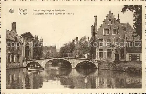 Bruges Flandre Pont du Beguinage et Presbytere Kat. 