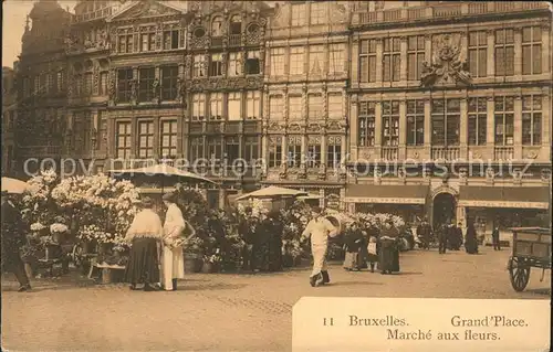 Bruxelles Bruessel Grand Place Marche aux fleurs Kat. 