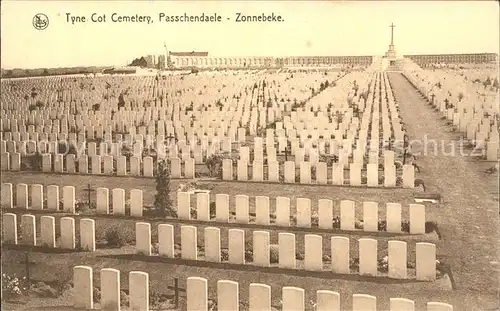 Passchendaele Westflandern Tyne Cot Cemetery Soldatenfriedhof Kat. Belgien