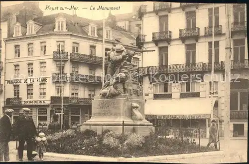 Heyst sur Mer Flandre Monument Kat. 