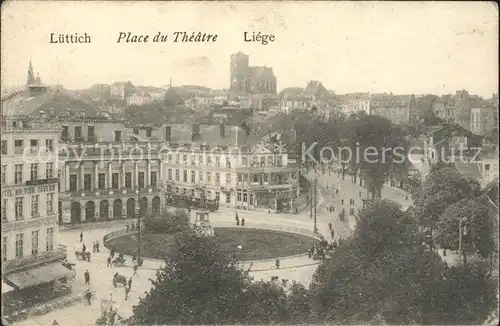 Liege Luettich Place du Theatre Kat. Luettich