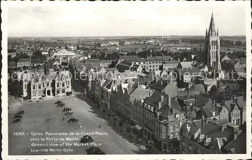 Ypres Ypern West Vlaanderen Grand Place Porte de Menin Eglise Kat. 